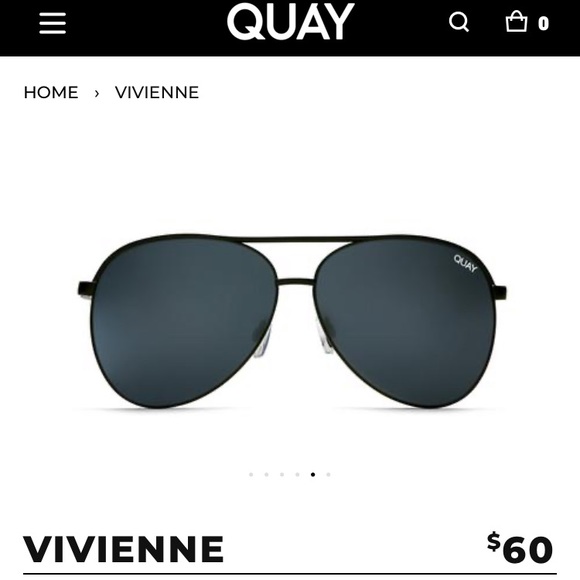 MAKE AN OFFER✔️ QUAY NWT SUNGLASSES STYLE VIVIENNE - Picture 2 of 4